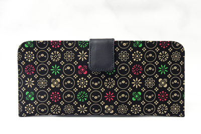 Suicaのペンギン更紗Fleur　薄型長財布